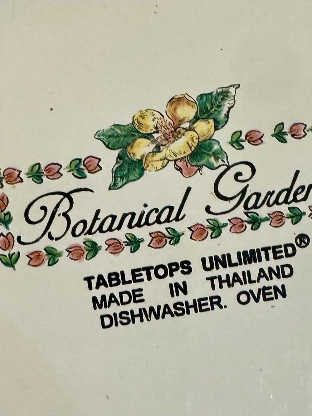 VTG Tabletops Unlimited Botanical Gardens Enamel Nesting Mixing Bowls Set of 3